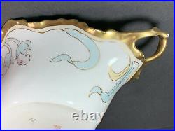 GORGEOUS 15x 9 Signed PASCAL Hand Painted ELITE WORKS LIMOGES Porcelain Bowl