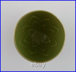 Gerd Bøgelund for Royal Copenhagen. Bowl in glazed ceramics with lotus flower