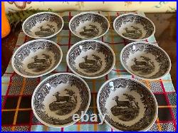 German Villeroy & Boch Anjou Pattern Vintage Dessert Small Cereal Bowls Set of 7