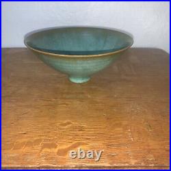 Gertrud and Otto Natzler Pottery Bowl, With Paper Date Damaged See Photo