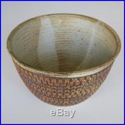 Glazed Ceramic Bowl by Gerry Williams American Vintage Pottery Bob Kinzie Style