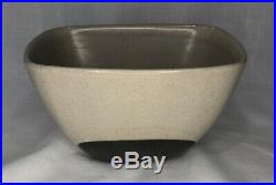Glidden Pottery Vintage Charcoal And Rice Flared MCM 15 Bowl Mcm