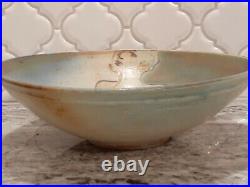 Great Vtg PEGGY ALONAS Art POTTERY BOWL with NUDE Woman Figure CALIFORNIA Artist