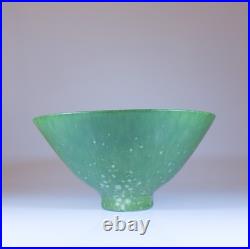 Green Ceramic Bowl Stunning Glaze- Carl-Harry Stålhane Rörstrand Green Ceramic Bowl Stunning Glaze- Carl-Harry Stålhane Rörstrand