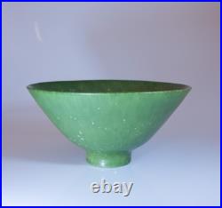 Green Ceramic Bowl Stunning Glaze- Carl-Harry Stålhane Rörstrand