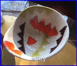 Guido Gambone Pottery Mid Century Bowl Fantoni Bitossi Raymor Vintage Ceramic