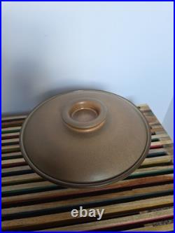 HEATH Ceramics Pottery Off White Tan Brown Casserole Covered Dish Bowl & Lid 9