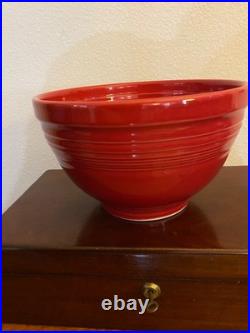HLC Fiesta Scarlet Red #4 Mixing Bowl 10 across Excellent Condition