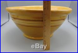 HUGE 16 1/2 Mixing/Dough Bowl Vintage Antique Primitive Pottery Yellowware