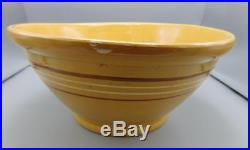 HUGE 16 1/2 Mixing/Dough Bowl Vintage Antique Primitive Pottery Yellowware