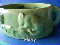 HUGE Vintage Australian Melrose Pottery 36cm Possum Bowl 1930s Art Deco