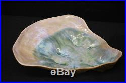 HUGE Vintage Mid-Century Hand Painted HAMMAT ORIGINAL 16 Oyster Clam Shell Bowl