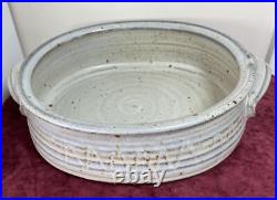 Hand Thrown Big Bowl Studio Pottery Signed mf 4 85 Margaret Frith UK 10x11x3