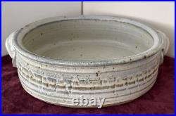 Hand Thrown Big Bowl Studio Pottery Signed mf 4 85 Margaret Frith UK 10x11x3