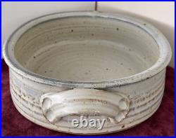 Hand Thrown Big Bowl Studio Pottery Signed mf 4 85 Margaret Frith UK 10x11x3