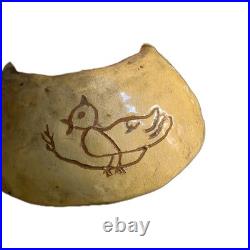 Handmade Native American signed Pottery Bowl Vintage 70's