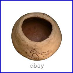 Handmade Native American signed Pottery Bowl Vintage 70's Handmade Native American signed Pottery Bowl Vintage 70's