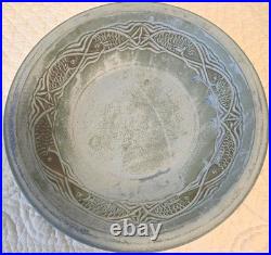 Handmade by Linda B Timberlake Art Pottery Fish Serving Bowl, 14 Dia x 4 High