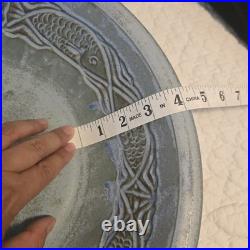 Handmade by Linda B Timberlake Art Pottery Fish Serving Bowl, 14 Dia x 4 High
