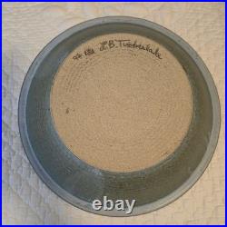 Handmade by Linda B Timberlake Art Pottery Fish Serving Bowl, 14 Dia x 4 High