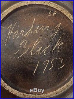 Harding Black 1953 Bowl Texas Vintage Pottery