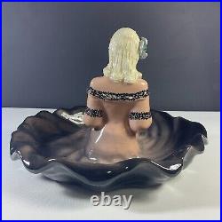 Hedi Schoop California Pottery Woman Candy Bowl Ceramic Vintage 1950's