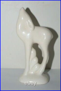 Htf. Vintage Original Nelson Mccoy White Deer Flower Bowl Ornament 5