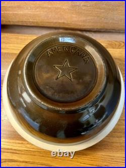 Huge 15 Robinson Ransbottom Pottery Mixing Bowl Blue Spongeware Roseville 10 Qt