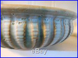 Huge McCarty Pottery Fruit or Pasta Bowl With Cotton Rows Mint Vintage! 14.5