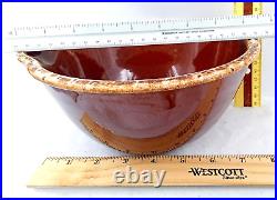 Hull Pottery Nesting Mixing Bowls Brown Drip Glaze Oven Proof Vtg USA Set of 3