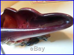 Hull Pottery Sea Shell Snail Dish Bowl Ebb Tide Console Bowl E-12 16 L Vintage