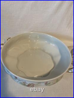 Hutschenreuther Selb'The Maple Leaf' Covered Vegetable Bowl Germany #7578 Euc