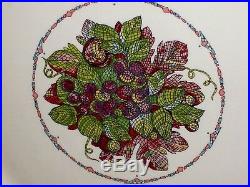 ITALY Large 19 Vintage Dish Pasta Fruit Bowl ARM Platter Ceramica Hand Decor