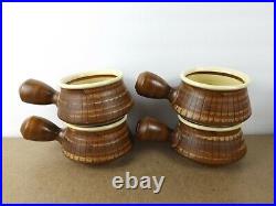 Iden Rye Pottery Tureen & Soup Bowls Dennis Townsend Sussex England (ie@a4)