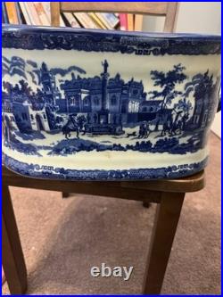 Incredible Victoria Ware Chinoiserie Porcelain Foot Bath