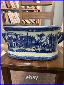 Incredible Victoria Ware Chinoiserie Porcelain Foot Bath