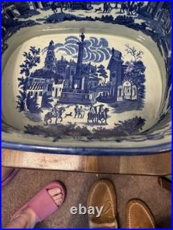 Incredible Victoria Ware Chinoiserie Porcelain Foot Bath