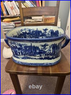 Incredible Victoria Ware Chinoiserie Porcelain Foot Bath