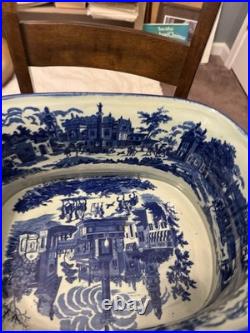 Incredible Victoria Ware Chinoiserie Porcelain Foot Bath