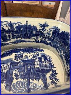 Incredible Victoria Ware Chinoiserie Porcelain Foot Bath