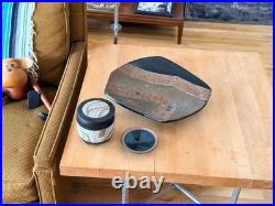 Joel Edwards California Studio Art Pottery Vessel Sculpture Bowl Tray Vtg Mcm