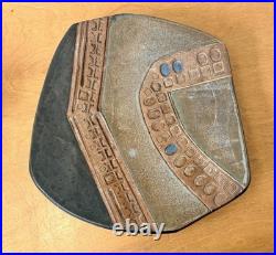 Joel Edwards California Studio Art Pottery Vessel Sculpture Bowl Tray Vtg Mcm
