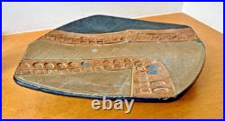 Joel Edwards California Studio Art Pottery Vessel Sculpture Bowl Tray Vtg Mcm