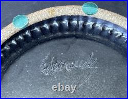Joel Edwards California Studio Art Pottery Vessel Sculpture Bowl Tray Vtg Mcm