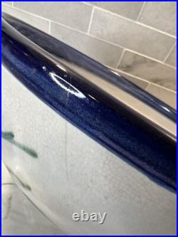 John B Taylor Louisville Stoneware Pottery Vintage Punch Bowl with 10 Mugs Set