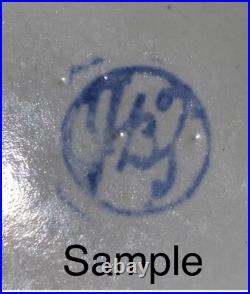 John B Taylor Louisville Stoneware Pottery Vintage Punch Bowl with 10 Mugs Set