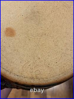 John Glick Plum Tree Pottery Lidded Pot Handles Stoneware Studio Art MCM Signed