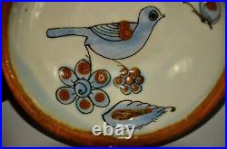 KEN EDWARDS Original Vintage Signed El Palomar Ceramic Mexico Pottery Bird Bowl