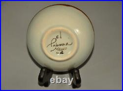 KEN EDWARDS Original Vintage Signed El Palomar Ceramic Mexico Pottery Bird Bowl