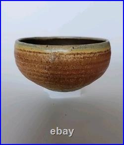 Karen Karnes Pottery Small Bowl 4 3/4 W 3 1/8 Tall Vintage
